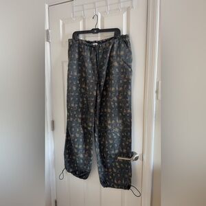 Topshop Black and Tan Camouflage Pants